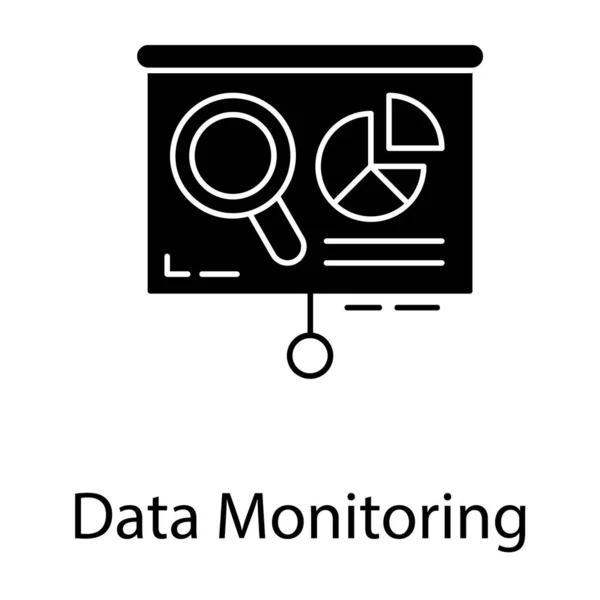 Symbol Für Die Datenüberwachung — Stockvektor