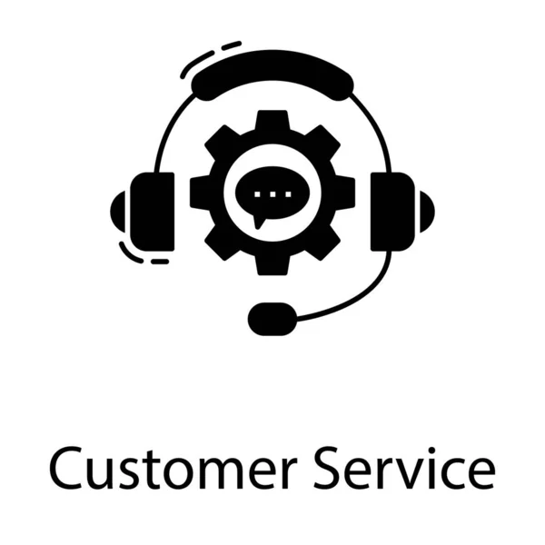 Вектор Проектирования Иконок Обслуживания Клиентов — стоковый вектор