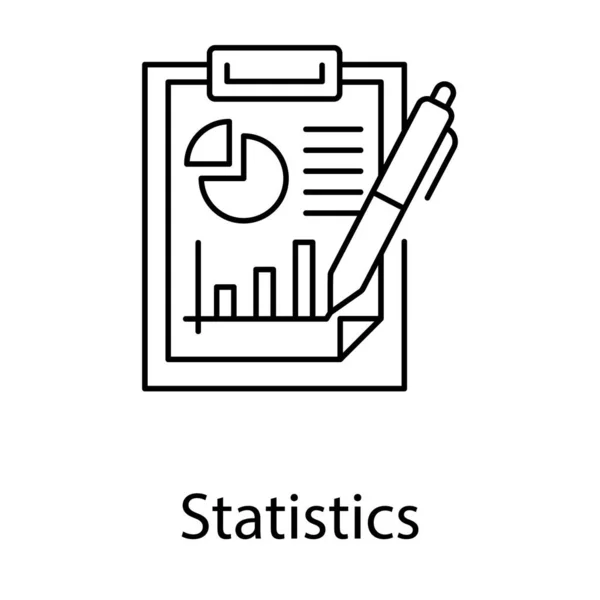 Online Business Statistics Report Icon Vector — ストックベクタ