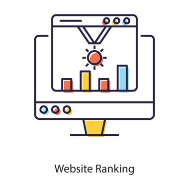 İş kazanma madalyası, web sitesi düz tasarım sıralaması