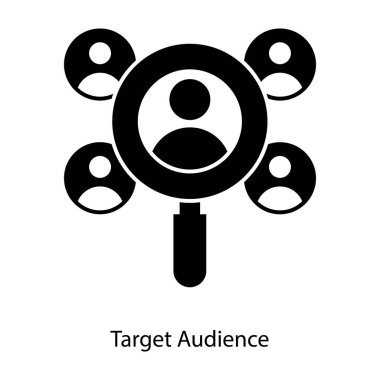 Müşteri analizi, hedef kitle simgesi tasarımı