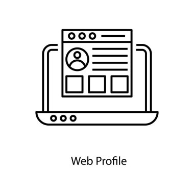 Satır biçiminde web profili simgesi olarak bilinen dijital biodata 