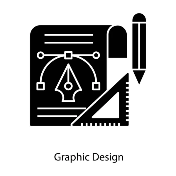 Diseño Herramientas Con Ángulo Geométrico Icono Diseño Gráfico Estilo Sólido — Archivo Imágenes Vectoriales