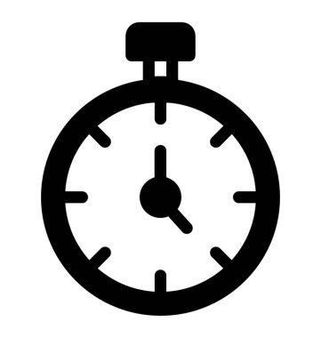 Glif tasarım kronometre simgesinin.
