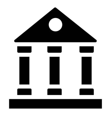 Banka simgesi simge tasarım. 