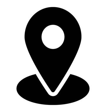 Katı navigasyon simge vektör 