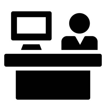 Resepsiyon simge, simge tasarım.