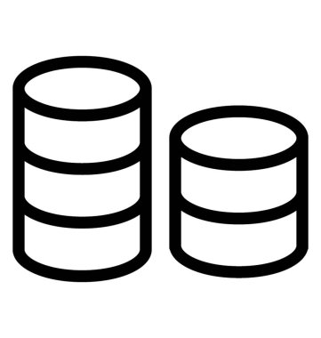 Veritabanı simgesini, çizgili Tema.