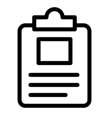 Panosu simgesi, çizgi vektör tasarımı.