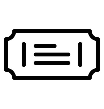 Çizgili tema bilet bilet simgesinin.