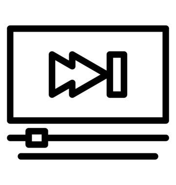 içini kaplamak çizmek, İleri düğmesi simgesi