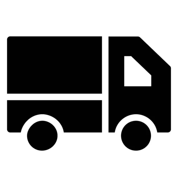 Truck Icon Glyph Vector Design — Stock Vector