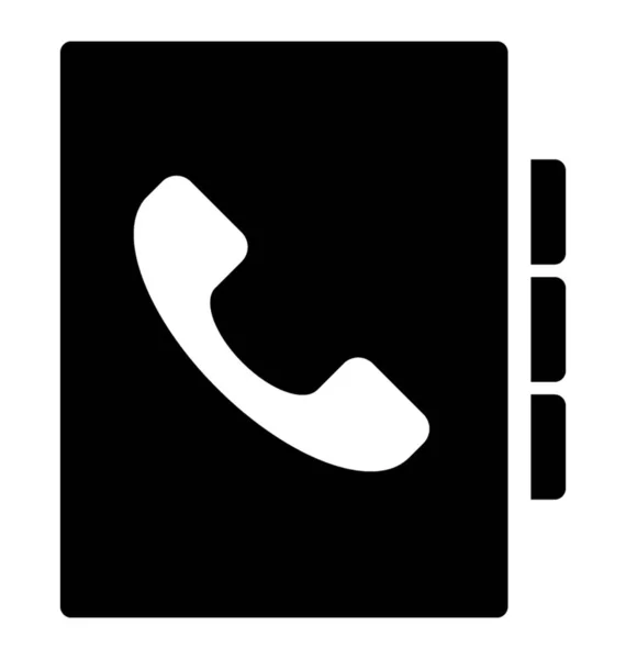 Calling Icon Glyph Vector Design — Stock Vector