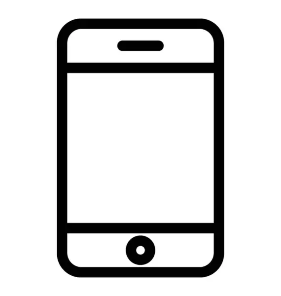 Mobiele Pictogram Lijn Vector Design — Stockvector
