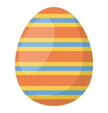 Düz dizaynlı dekoratif yumurta simgesi