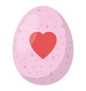 Düz dizaynlı Paskalya yumurtası simgesi