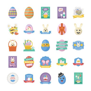 Paskalya ikonları ihtiyaçlarınızın büyüleyici görüntülerine sahip. Simgeler, ilgili boşluklarda kolayca kullanabileceğiniz düzenlenebilir  