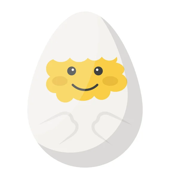 Икона Пасхального Яйца Плоской Конструкции — стоковый вектор