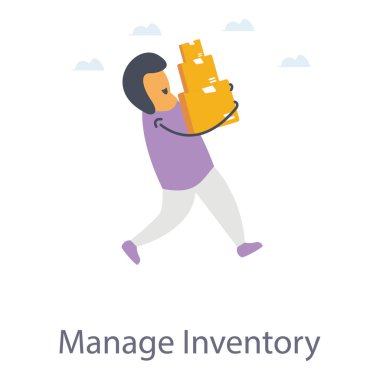 Düz tasarımda lojistik simgesi 