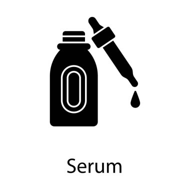 Serum simgesi konsepti olan bir şişe..