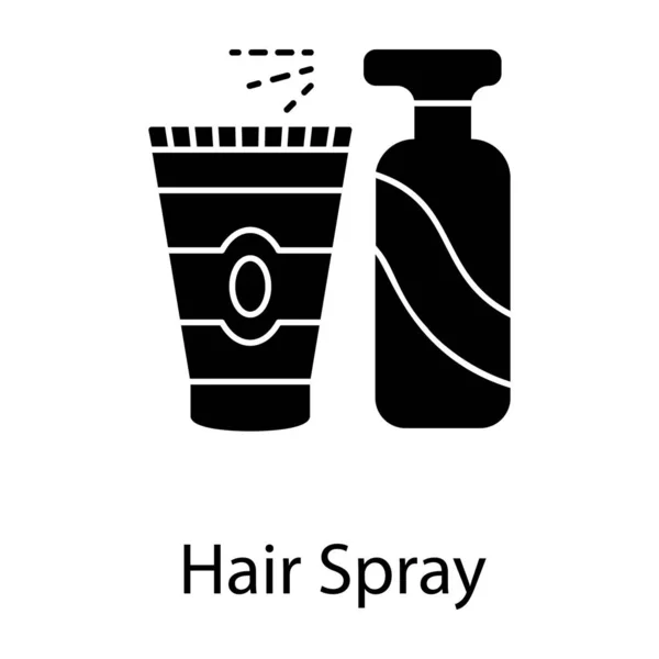 Spray Para Cabello Productos Belleza Diseño Vectorial — Vector de stock