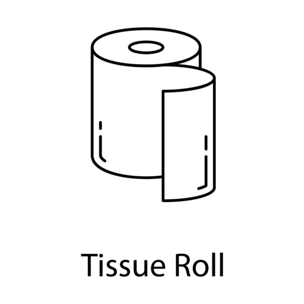 Modern Icoon Van Tissue Roll Papieren Handdoek — Stockvector