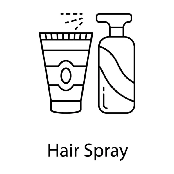 Spray Para Cabello Productos Belleza Diseño Vectorial — Vector de stock