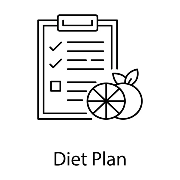 Alimentação Saudável Dieta Planejamento Dieta Comida — Vetor de Stock