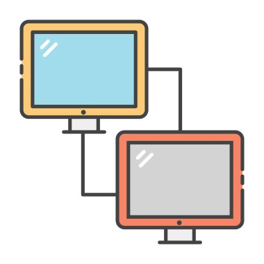 Veri değişimi konsepti, beyaz arkaplanda izole edilmiş veri transferinin düz tasarımı 