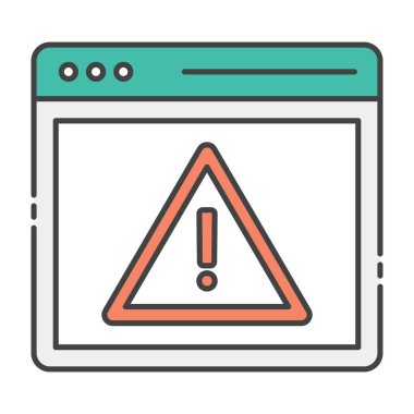 Engellenmiş web sayfası, düz web sayfası hatası simgesi, yanlış web sitesi 