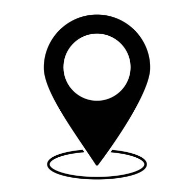 Konum haritası simgesinin yer tutucu, kabartma vektör tasarımı.