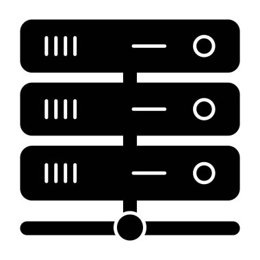 Glyph tasarımında veri sunucusu ağ vektörü 