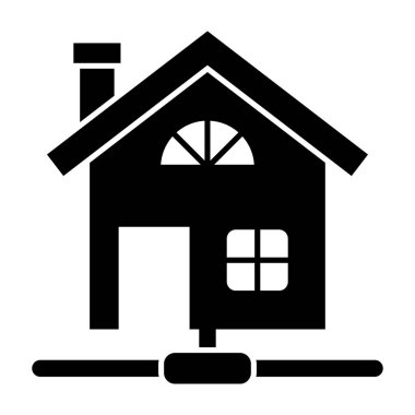 Somut vektörde paylaşılan ana sayfa, ana sayfa simgesi tasarımı 