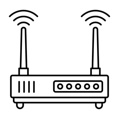 İnternet sağlayıcısı aygıtı, satır dizaynında wifi router aygıtı 
