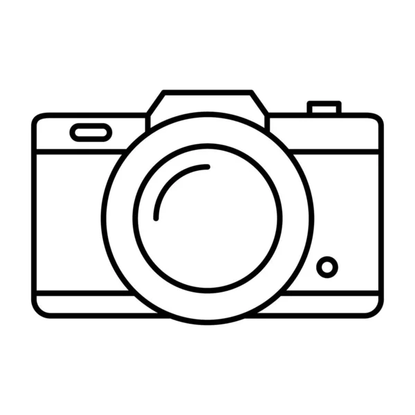 Εικονίδιο Ψηφιακής Φωτογραφικής Μηχανής Στη Γραμμή Του Σχεδιασμού Φωτογραφία Έννοια — Διανυσματικό Αρχείο
