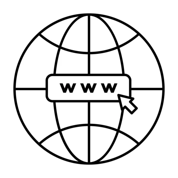 Www Symbol Liniendesign — Stockvektor