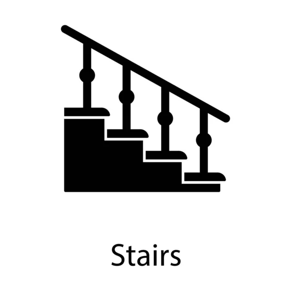 居家室内楼梯图标实景设计 — 图库矢量图片