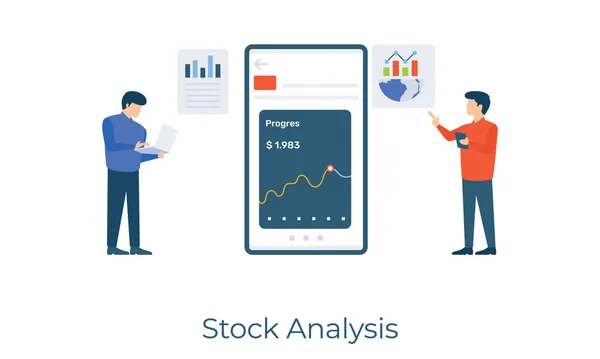 Presentación Infografías Negocios Como Vector Analítico Stock Ilustración Plana — Vector de stock