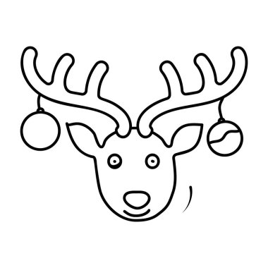 Yılbaşı geyiği, geyik hayvan simgesi.