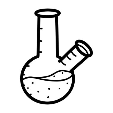 Konik beher el çizimi vektör tasarımı 