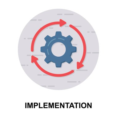 Uygulamanın düz simgesi, oklu çark.