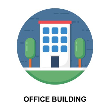 Vektör tasarımının düz yuvarlanmış simgesi.