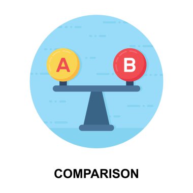 Düz yuvarlak simgenin durumunu, istikrarını ve karşılaştırma simgesini eşitle 