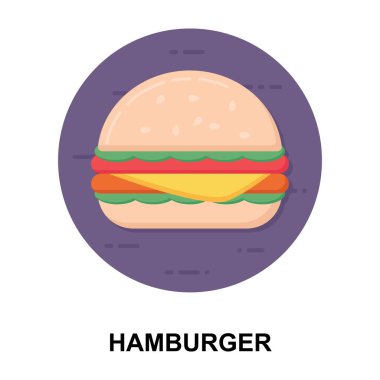 Herkesin sevdiği cazip bir yemek, düz peynirli burger.