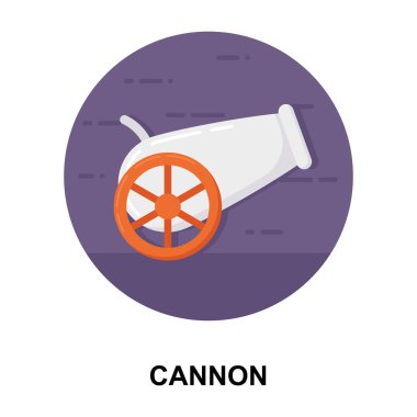 Top vektör tasarımının düz yuvarlak simgesi.