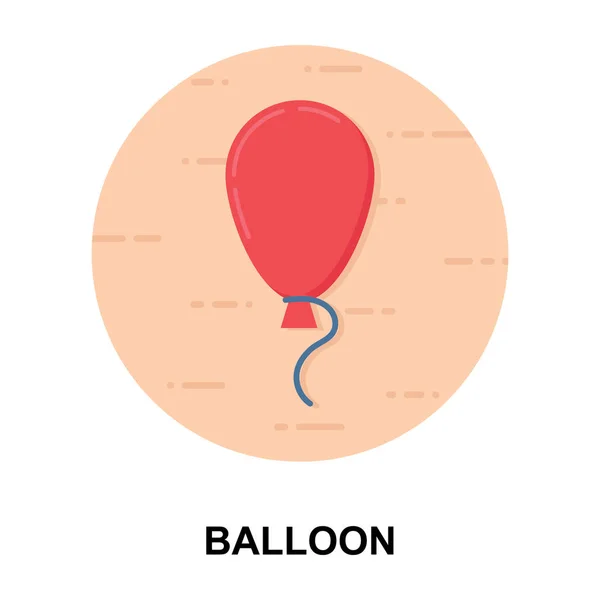 白色背景下孤立气球平面设计矢量 — 图库矢量图片
