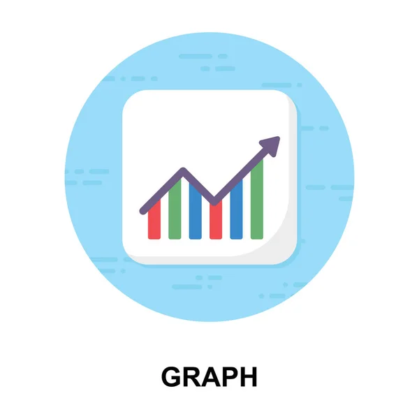 Apresentando Dados Negócios Com Gráficos Tendência Design Plano Arredondado — Vetor de Stock
