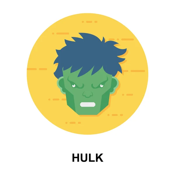Hulk Icône Vecteur Concept Méchant — Image vectorielle
