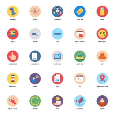 Wifi Bağlantısı Düz Simgeler Paketi