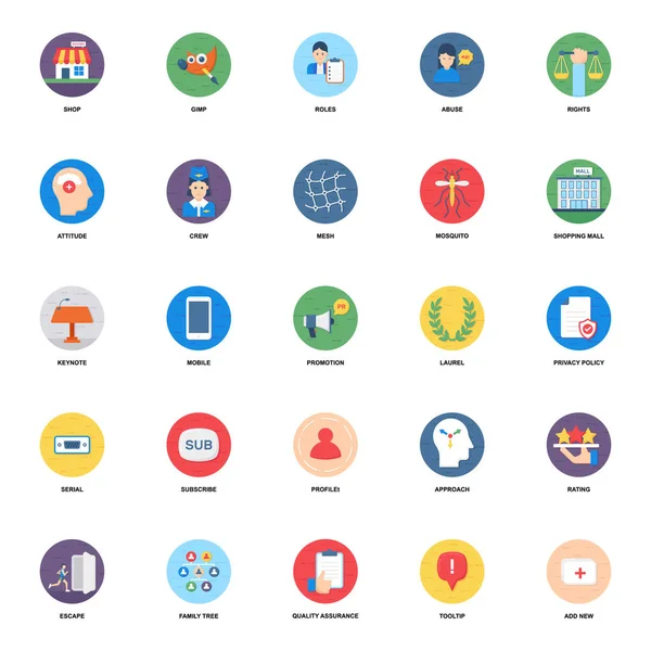 Promotion Flat Icons Vector Pack — стоковое фото